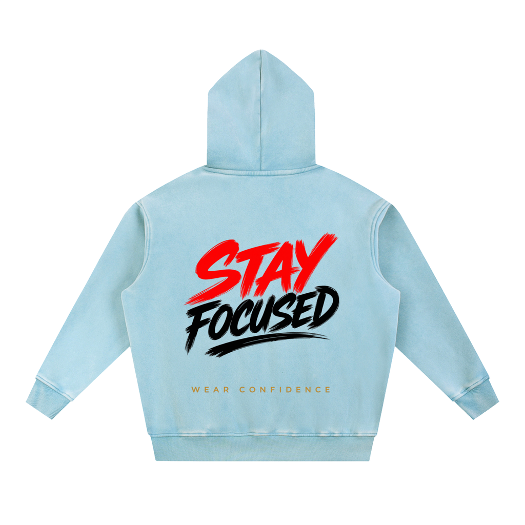 Snow Wash Fleece Oversize Hoodie