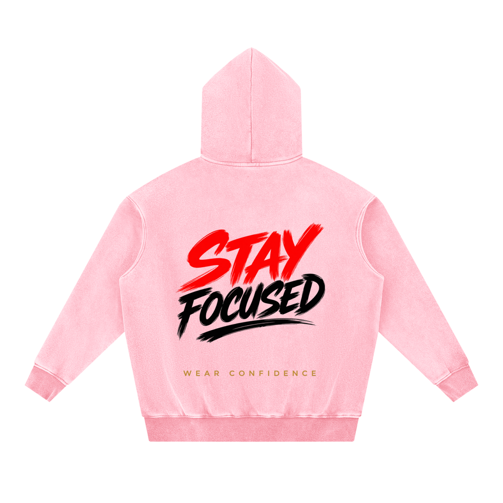 Snow Wash Fleece Oversize Hoodie