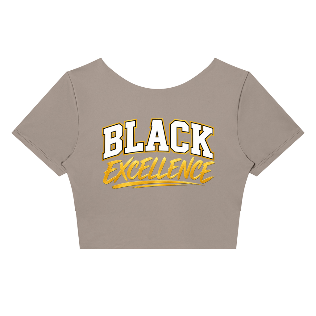 Women's Panelled Crop Yoga T-Shirt