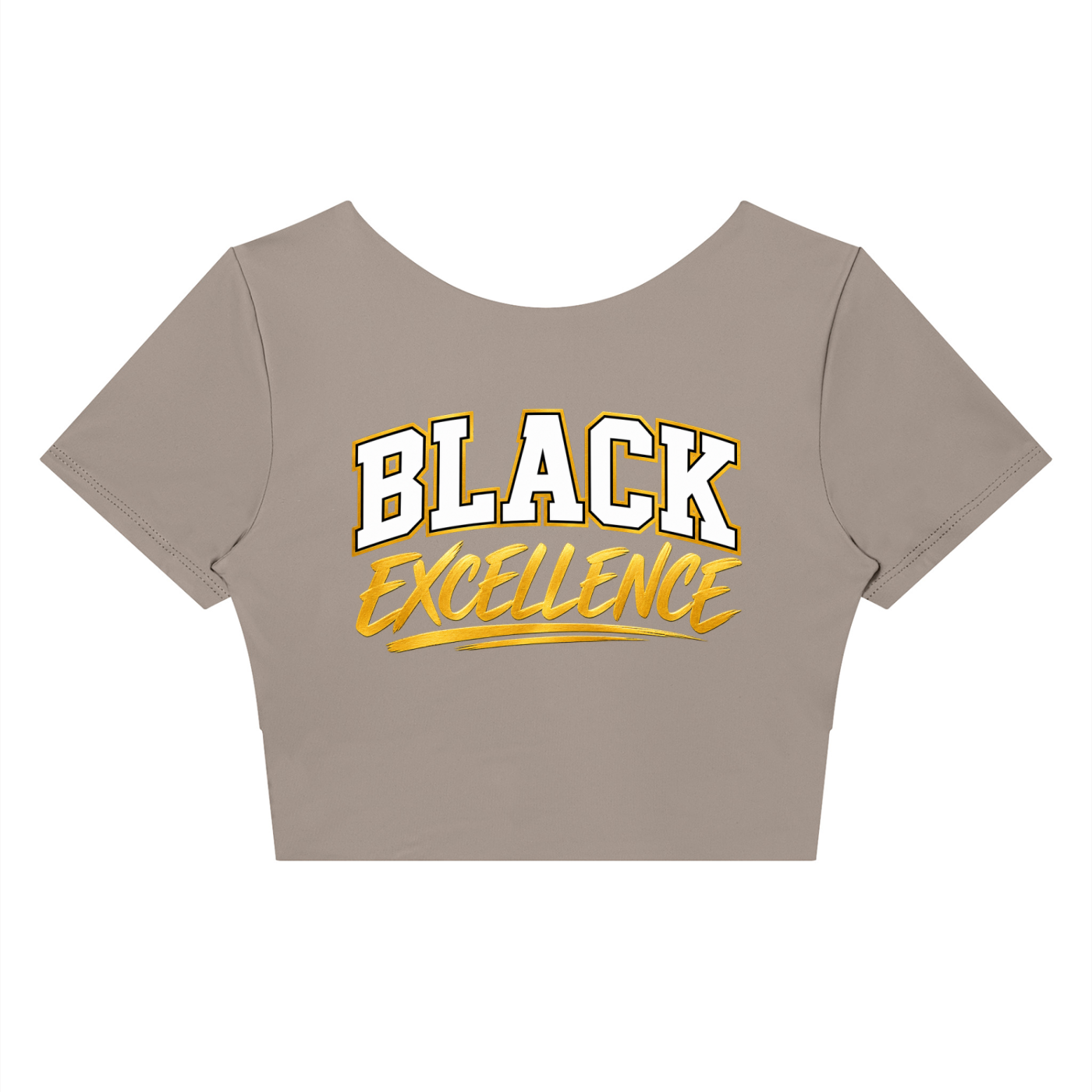 Women's Panelled Crop Yoga T-Shirt