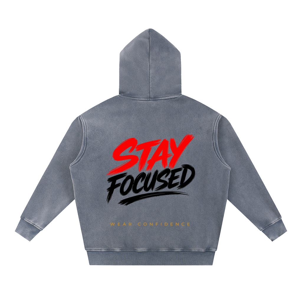 Snow Wash Fleece Oversize Hoodie