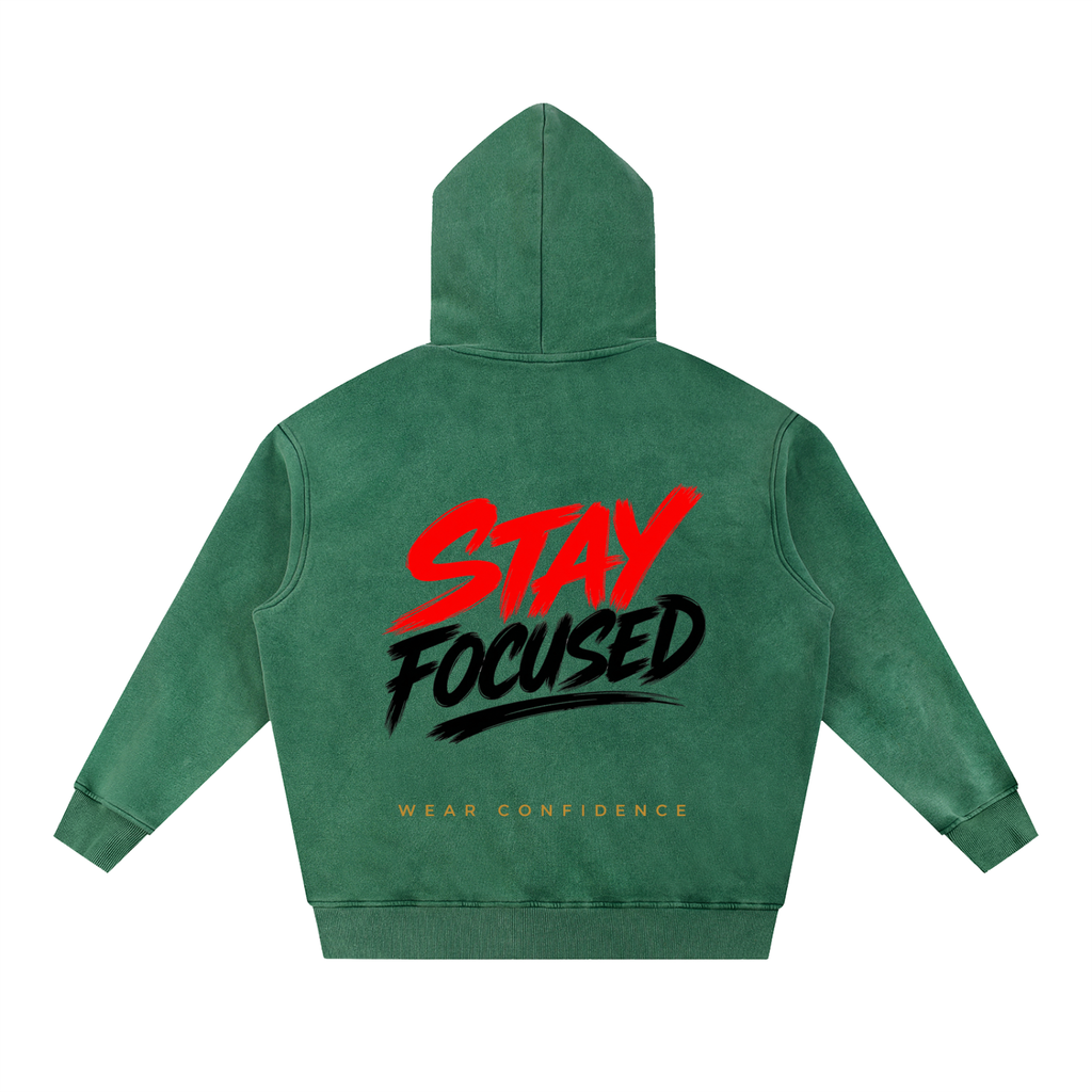 Snow Wash Fleece Oversize Hoodie