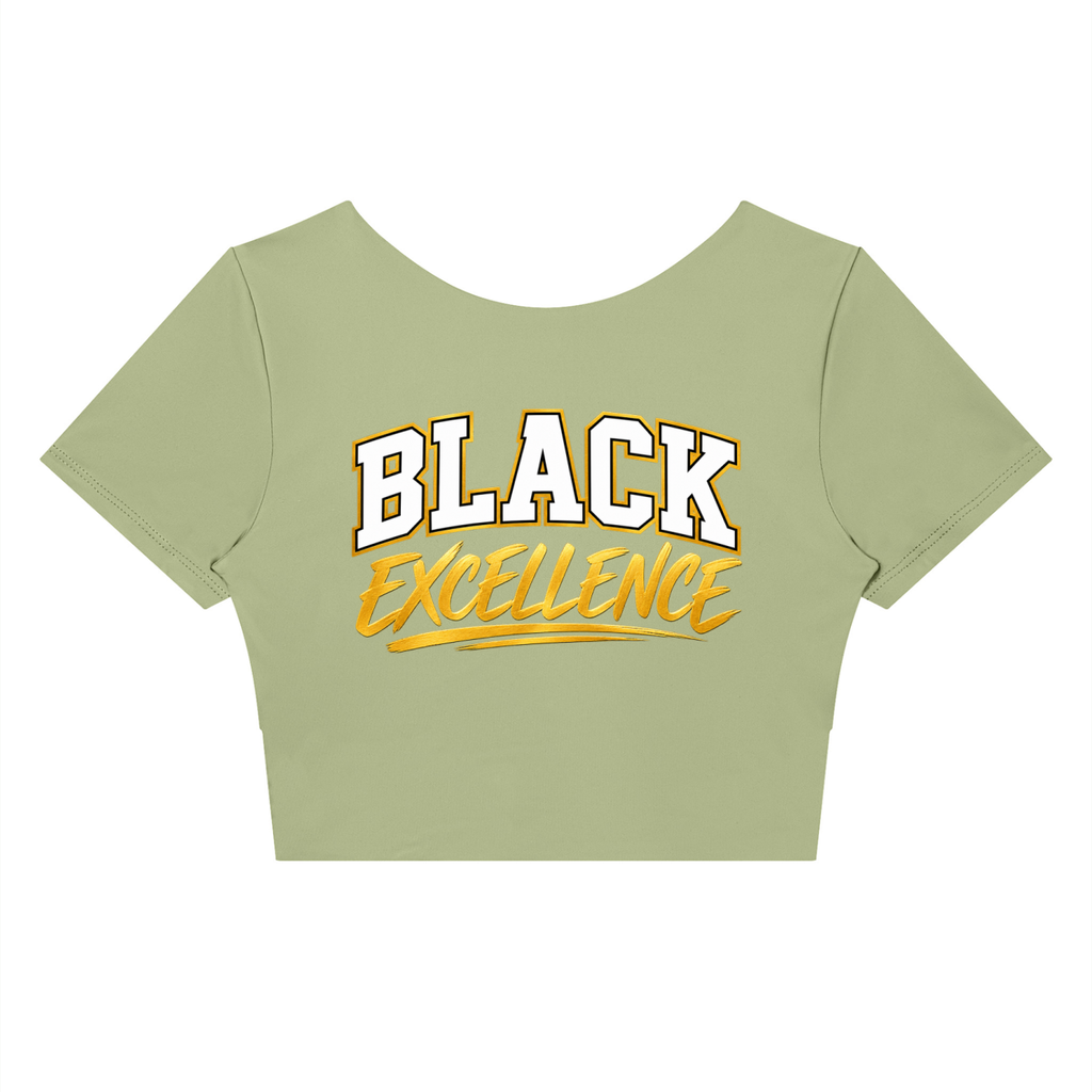 Women's Panelled Crop Yoga T-Shirt