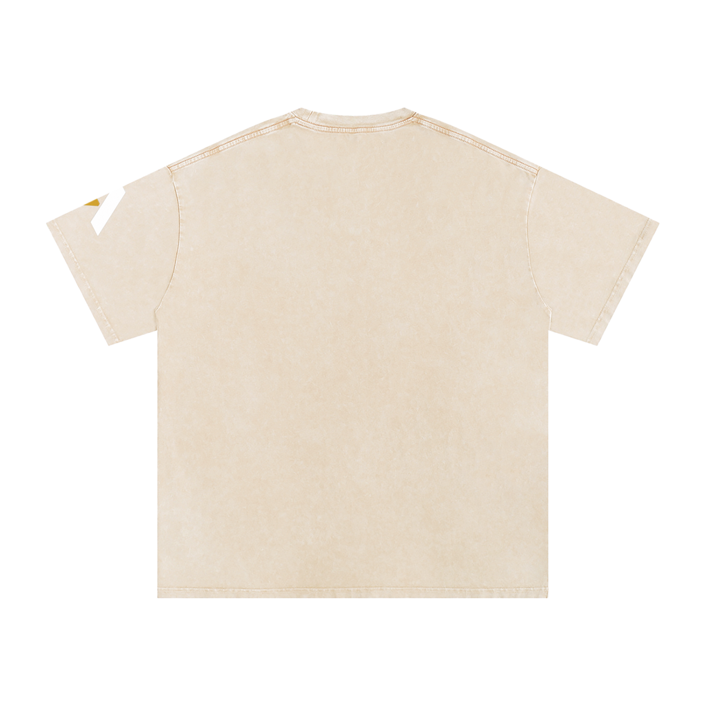 Snow Washed Oversized Cotton T-Shirt