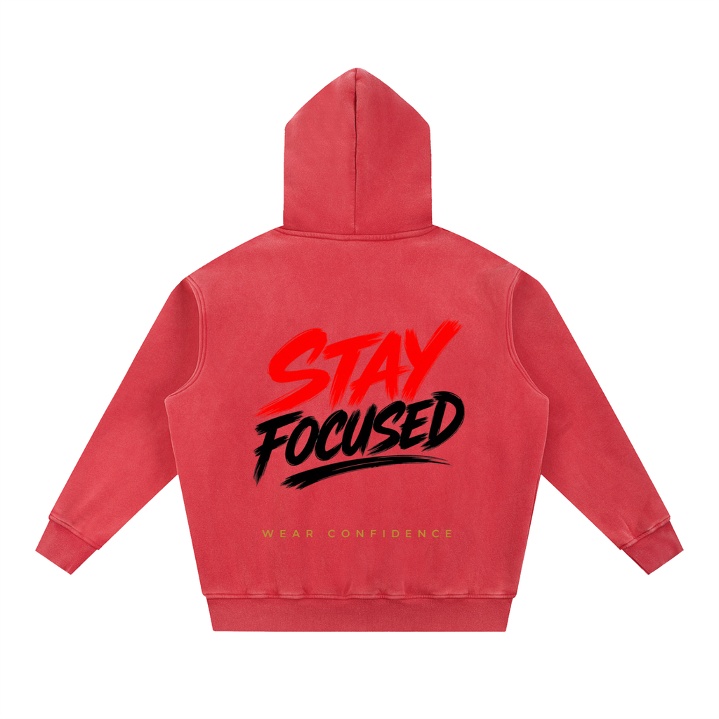 Snow Wash Fleece Oversize Hoodie