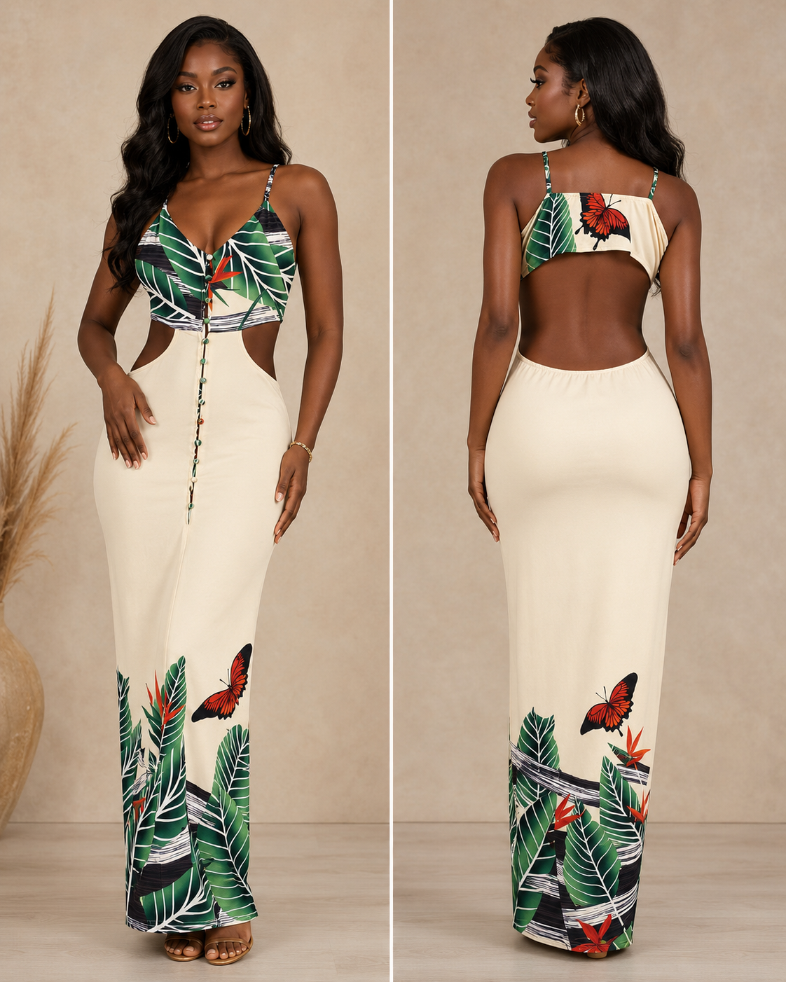 Beautiful Cutout Maxi Dress