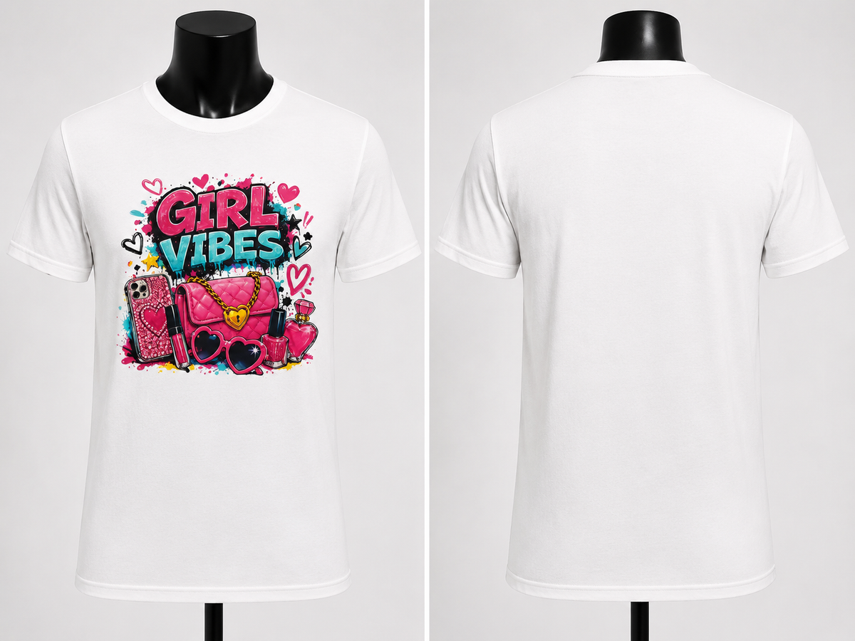 Girl Vibes Fashion Graphic Tee